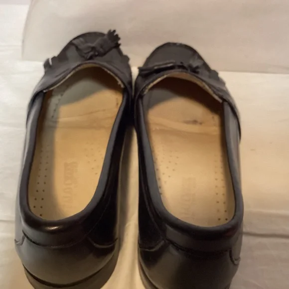Rare Buffalo Creek Vintage Classic Black Tassel Leather Loafers Men’s size 8